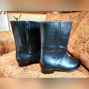 Woodbridge Womens Waterproof Rubber Rain Boots 7 Zip Lined